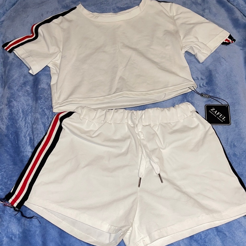 Shorts and cropped top set